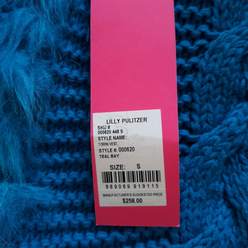 Nwt $258 Lily Pulitzer Torini Winter Vest S. - Picture 3 of 5